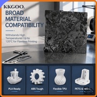KKGOO Flexible Build Plate, Strong Adhesion Smooth Surface PEH Build Plate, Smooth 256x268mm Easy Mo