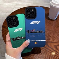 F1 Racing Car Leather Phone Case for iPhone 17 Pro Max 16 16E 15 14 13 12 11 Pro Max 8 7 Plus X XR X