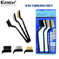 Ezren EZ-0440 3 in 1 Wire Brush Wire Brush 3pcs Steel Copper Wire