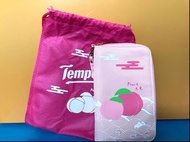 [全新］Tempo 甜心桃限量版 旅行銀包