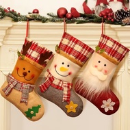 ถุงเท้าคริสต์มาส ถุงของขวัญ ของขวัญตกแต่งคริสต์มาส ซานตาคลอส ตุ๊กตาหิมะ ถุงเท้า ของขวัญคริสต์มาส ถุงเท้าคริสต์มาส ตกแต่ง ถุงของขวัญถุงเท้าคริสต์มาส 2 ชิ้นแบบสุ่ม