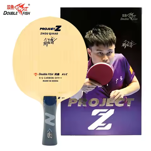 DOUBLE FISH PROJECT Z Table Tennis Blade Professional 5 Wood 2 Outer ALC Ping Pong Base Plate Used b