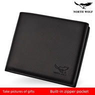 dompet lelaki dompet budak lelaki Dompet bergaya Korea mendatar lelaki fesyen lelaki asli