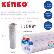 1 Line Price Label Kenko - Price Label 1 Line 6001-2R Price LabelKenko per Pack