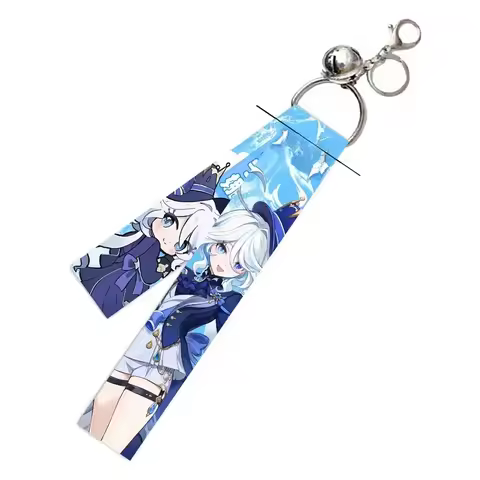 Lanyards Keychain Focalors Furina Raiden Shogun Yae Miko Zhongli wanderer Keqing Xiao Hu Tao Nahida 