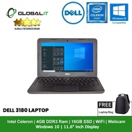 (Refurbished Notebook) Dell 3180 Windows Laptop  11.6 inch Display  WiFi  Webcam  Intel Celeron  Windows 10