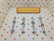 BAUT BESI GALVANIS UNTUK DIPAN RANJANG KASUR BAHAN KAYU - 1 SET ISI 4 BH