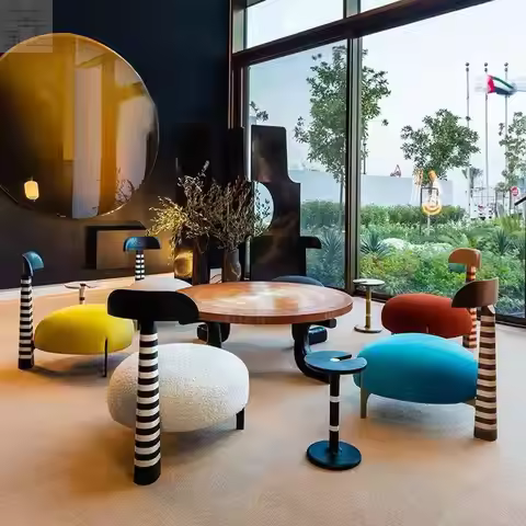 Mid Century Modern Small Space Living Room Chair for IKEA EKTORP Style Teddy Velvet Back Armchair Si