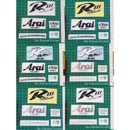 Arai Ram lll /Ram 3 (set) 8 Colour Available Sticker Helmet Cutting & Printing arai helmet snell ram