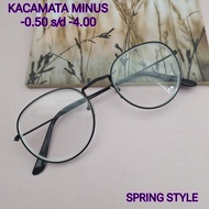 Spring STYLE - Latest Glasses MINUS OVAL MODEL KOREAN FASHION STYLE Cool EYEWEAR Girls Boys -0.50 S/