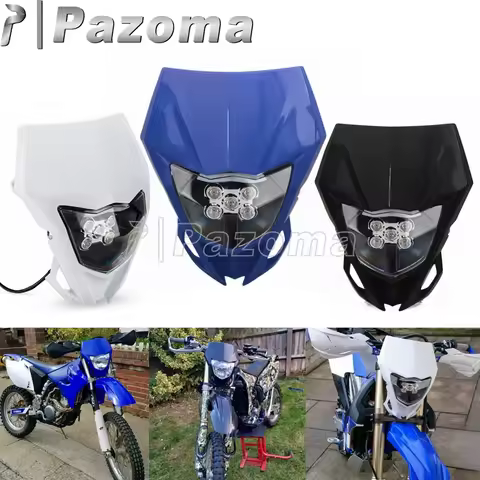 Motorcycle Headlights LED Enduro Supermoto Headlamp For Yamaha WR 450 250 TT-R YZ 450 250 230 125 Of