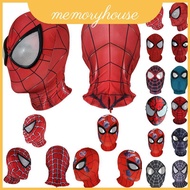 Spiderman Miles Morales Elastic Mask Headcover Costume For Cosplay Enthusiasts Adult