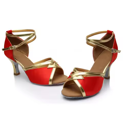 Ballroom Latin Dance Shoes for Girl Women Lady's Professional Salsa Tango Party Dancing Shoes High Q