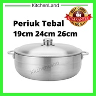 Periuk Tebal Uniware Periuk Shanghai Thick Aluminium Cooking Pot Double Handle 19cm 24cm 26cm