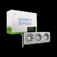 微星 GeForce RTX 4070 Ti GAMING X SLIM WHITE 12G 顯示卡