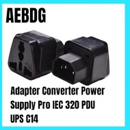 Universal C14 Plug to Female Power Socket Converter Adapter For Pop / Pro Iec 320 Pdu UPS C13 C14 si