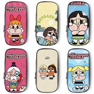 PowerPuff Girls Crybaby Girls Stationery Storage Zipper Canvas Pencil Case