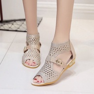 Size 36-40 Women Gladiator Sandals Summer Shoes Chunky Sole Size Wedge