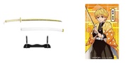 🌟🌟日版 F Toys 鬼滅之刃日輪刀收藏食玩刀+刀架+卡我妻善逸 卡片B