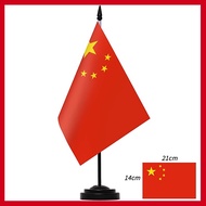 China Desktop Flag Desk National Flag(Solid Flagpole)