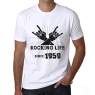 Men'S Graphic T-Shirt Rocking Life Since 1959 65Th Birthday Anniversary 65 Year