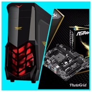 Pc Gaming Fullset Ryzen 3 3200G Ram Memori 16 Gb Ssd 128 Gb Led Monitor 22 in Pc Editing