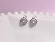 Akoya 真多麻 海水珍珠 純銀 耳環