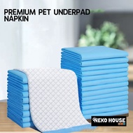 Neko House (100/50pcs) Puppy Training Mat Wee Wee Pad Urine Pat for Cat Dog Alas Kencing Kucing Lapik Kucing Dalam Sangk