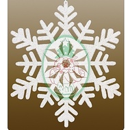 Ornaments Decorations Christmas Festival (79004-02) Snowflake Size 35 Inches * 35