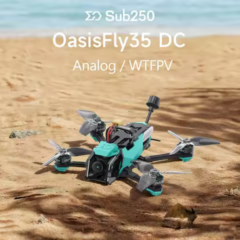 Sub250 OasisFly35 DC 3.5Inch Analog / WTFPV 4S FPV RedFox 45A AIO XT30 1804 3450KV Motor GPS M10 Cin