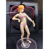[Ready Stock] One Piece Anime 12cm Tall Sexy Nami in Pink Bikini Figure