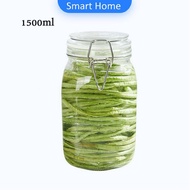 โหลแก้วมีฝาปิด โหลแก้วสูญญากาศ  มีหลายขนาดให้เลือก Glass sealed jar