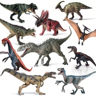 、‘、。； Jurassic Dinosaurs World Animal Model Indominus Rex Pterosaur Mosasaur Stegosaurus Action Figures PVC Collection Kids Toys Gifts