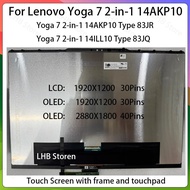 14" For Lenovo Yoga 7 2-in-1 14AKP10 Type 83JR 14ILL10 83JQ 5D10S40285 5D10S40239 Laptop LCD Touch S