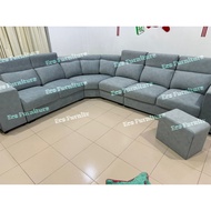 Percuma 4 Stool Sofa Baldu Senang Bersih Baldu U Shape Sofa Office Sofa