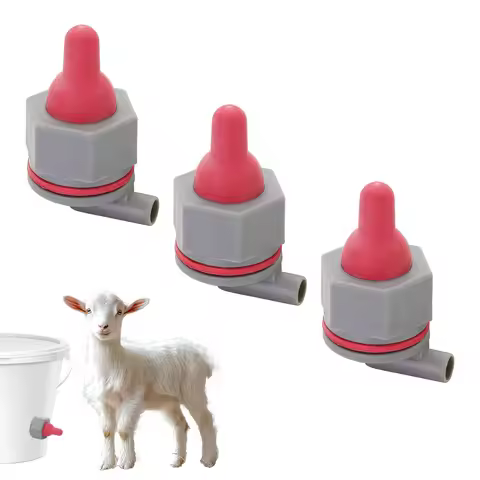 1 Set Animal Pacifier with Fixed Base Feeder Sheep Lamb Milk Bottle Drink Nipple Farm Feeding Suppli