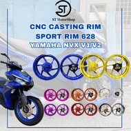 RAPIDO Nvx Sport Rim 628 Front 250*14 Rear 350*14 Depan Belakang Nvx V1 V2 CNC Casting Rim