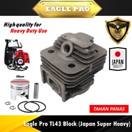Eagle Pro Japan Super Heavy Mitsubishi TL43 TU43 TB43 BG430 Brush Cutter Cylinder Block Piston Assy 