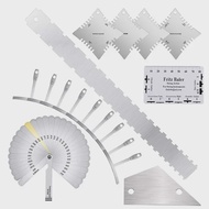 กีตาร์ Luthier ชุดเครื่องมือ String Action ไม้บรรทัด Understring Radius Gauge ซ่อมกีตาร์ขนาดสแตนเลส