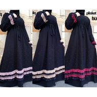 Penawaran Terbatas Abaya Gamis Turkey Maxi Dress Arab Saudi Bordir