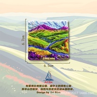 British Refrigerator Stickers Travel Souvenirs Wales National Park Creative Semi-stereo Souvenirs De