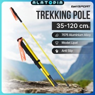 TaffSPORT Folding Hiking Stick Trekking Pole Aluminum 7075 120cm - 7075