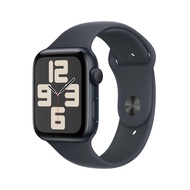 Apple Watch SE (2nd Gen) [GPS 44mm] Smartwatch with Midnight Aluminum Case with Midnight Sport Band 