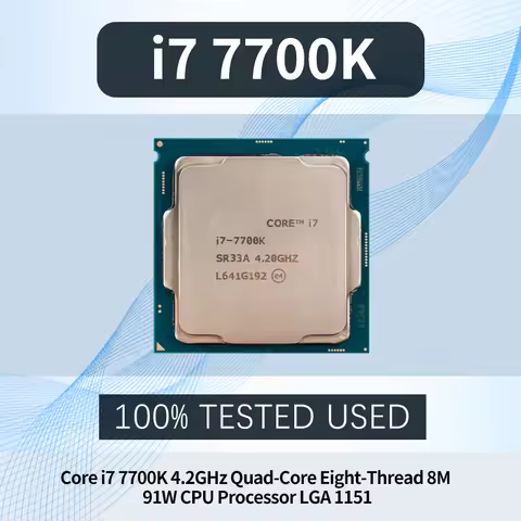 Core i7 7700K i7-7700K Quad-Core Eight-Thread 4.2 GHz 91W Processor 8M LGA 1151 Desktop CPU SR33A