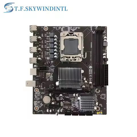Desktop Motherboard X58 LGA 1366 Socket DDR3 REG ECC Memory for Xeon X5675 X5690