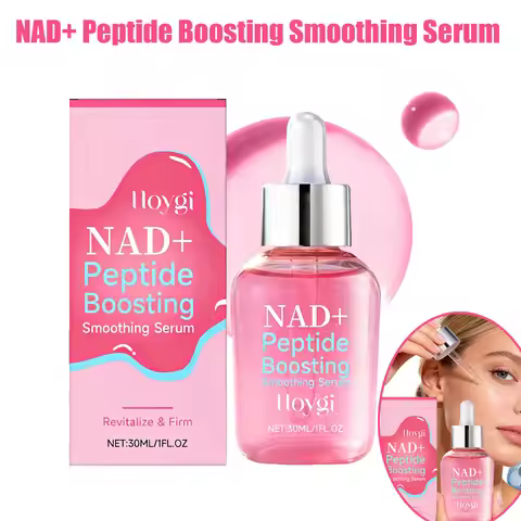 NAD+ Peptide Boosting Smoothing Serum Firming Hydrating Anti-Aging Serum Radiant Glow Face Essence H