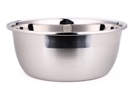 Thau inox 304 sâu lòng cỡ lớn 40cm Âu inox trộn bột làm bánh Chậu inox rửa rau hàng nhập khẩu sáng b