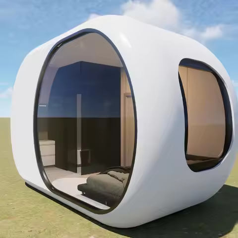 Outdoor Mobile Tiny House Capsule Hotel, Cabin Camping Pod, Star Room Sunhouse, Portable for Glampin