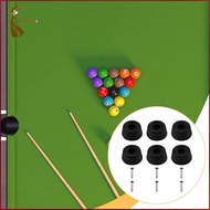 [kokiya] 6x Billiard Cue Bottom Cover with Screw Game Club Protector Repair Black