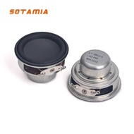 SOTAMIA 2Pcs 1.5 Inch Full Range Audio HIFI Speaker 4 Ohm 8W Rubber Edge Waterproof Loudspeaker DIY 